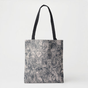 Tote Bag Conception de toile de Paris noir élégant