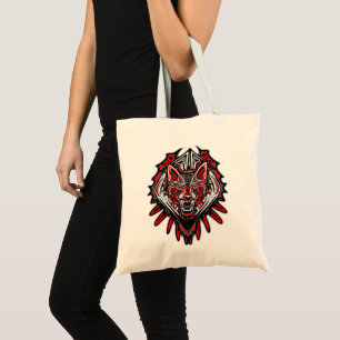 Tote Bag Conception de totem tribal Haida de loup