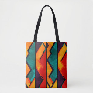 Tote Bag Conception d'impression Motif africaine multicolor