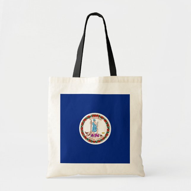 Tote Bag Conception du drapeau de l'État de Virginie (Devant)