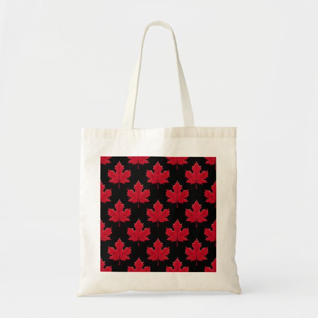 Tote Bag Conception feuille d'érable (Devant)
