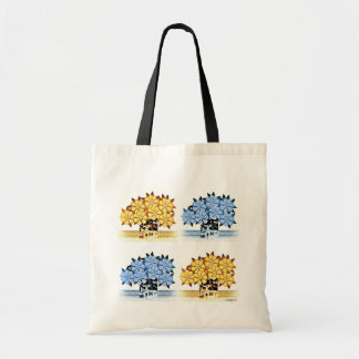 Tote Bag Conception Fourre-tout de sept fleurs