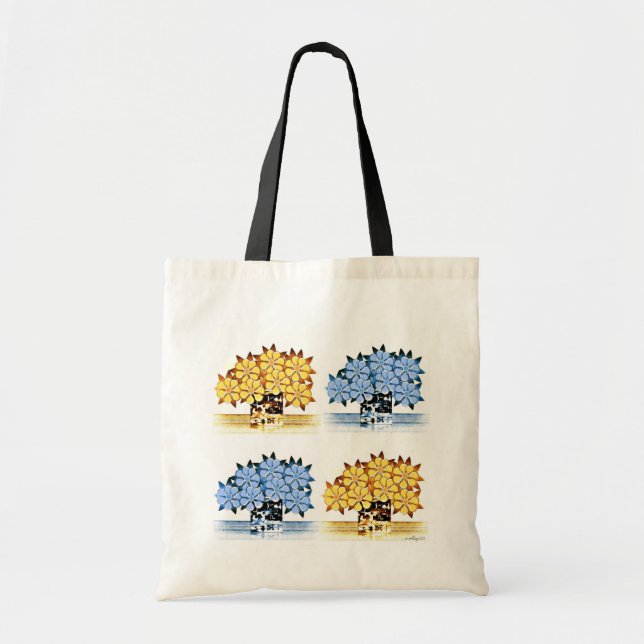 Tote Bag Conception Fourre-tout de sept fleurs (Devant)