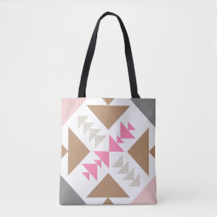 Tote Bag Conception géométrique moderne de courtepointe en 