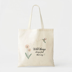Tote Bag Conception Inspirante de Colibri de Pissenlit