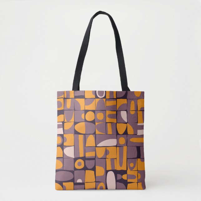 Tote Bag Conception motif transparente avec bracelet géomét (Devant)