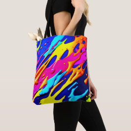 Tote Bag Conception Neon Splatter