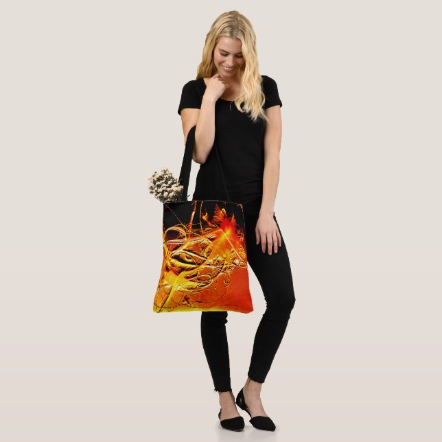 Tote Bag Conception orange (Sur le modèle)