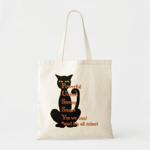 Tote Bag Conception puissante de chat de femme