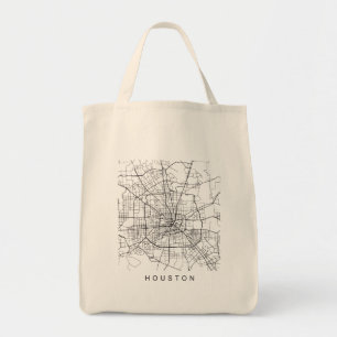 Tote Bag Conception sombre minimaliste de plan de ville de