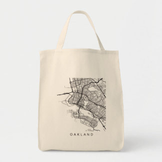 Tote Bag Conception sombre minimaliste de plan de ville de