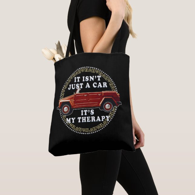 Tote Bag conduite automobile est thérapie (De près)