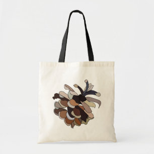 Tote Bag Cône de Pin Mignon Nature