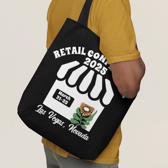 Tote Bag Conférence de vente au détail de style rétro (Créateur téléchargé)
