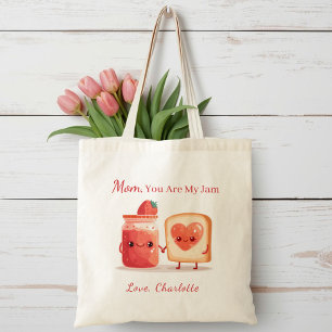 Tote Bag Confiture de fraises mignonne personnalisée Cadeau