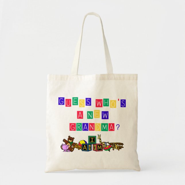 Tote Bag Conjecture qui est une nouvelle grand-maman (Devant)