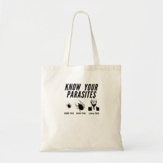 Tote Bag Connaissez vos parasites - anti T-shirt d'atout -