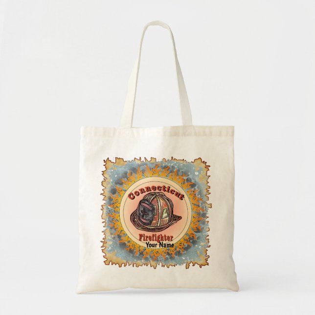 Tote Bag Connecticut Firefighter  (Devant)