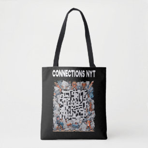 Tote Bag Connexions Stylés Création NYT Noir