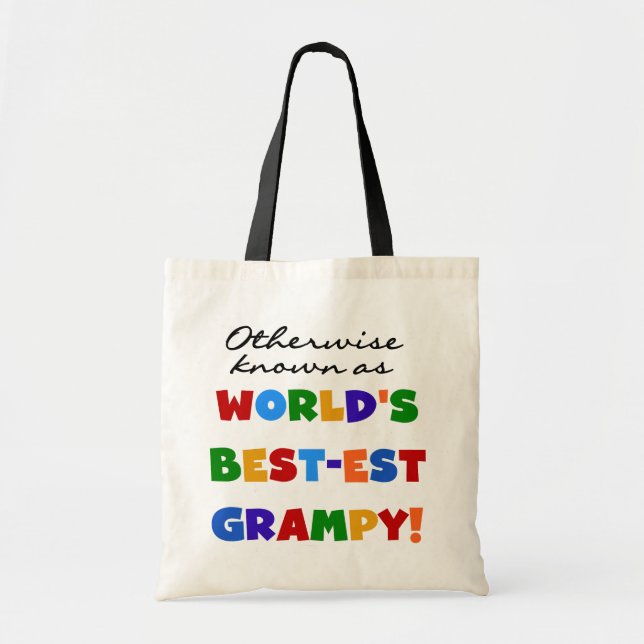 Tote Bag Connu par ailleurs comme le meilleur cadeau Grampy (Devant)