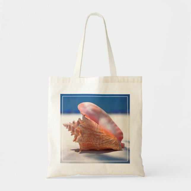 Tote Bag Conque Shell sur la plage 2 (Devant)