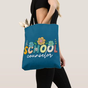 Tote Bag Conseiller scolaire Appréciation Fleur sauvage col