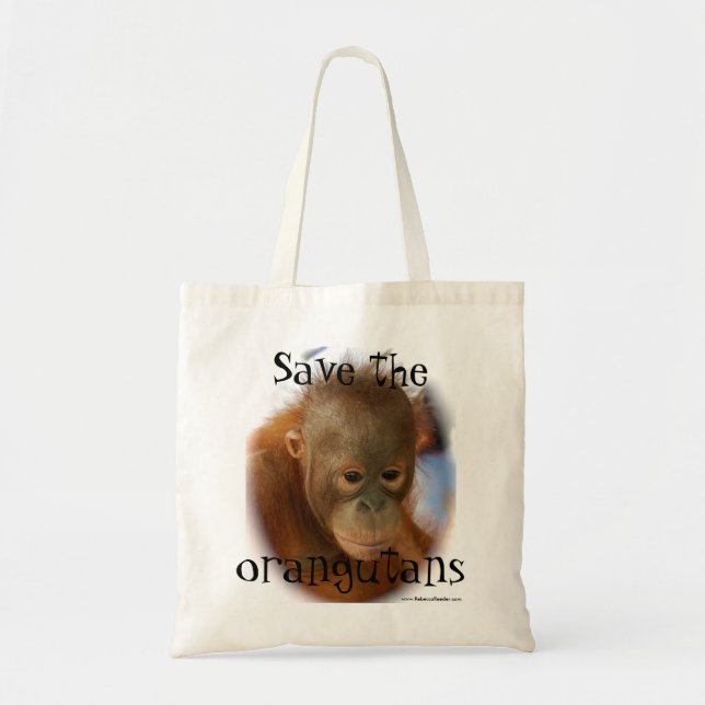 Tote Bag Conservation de faune d'orang-outan (Devant)