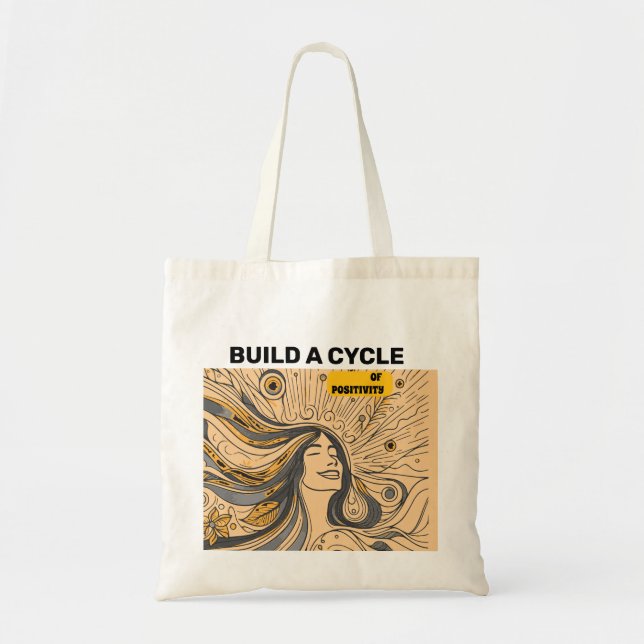 Tote Bag Construire un cycle de positivité Playera (Devant)