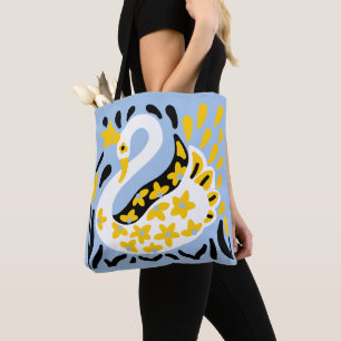 Tote Bag Conte fée de style russe Swan royal couronné