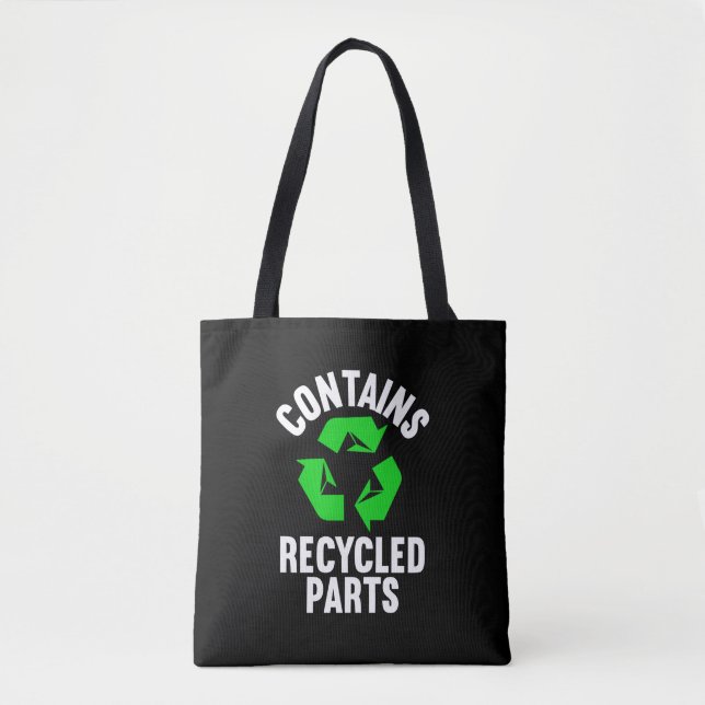 Tote Bag Contient des parties Recyclées Transplant d'organe (Devant)