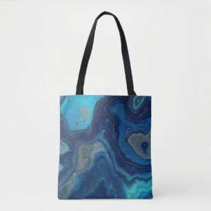 Tote Bag « Contours pélagiques » – Un paysage marin abstrai