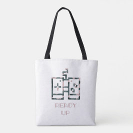Tote Bag Contrôleur de jeu Camouflage rose prêt Gamer