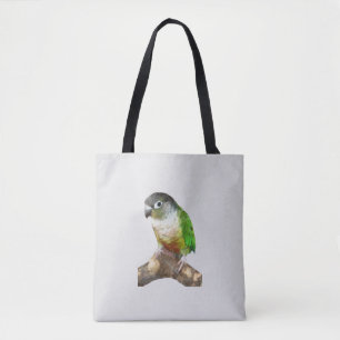 Tote Bag Conure à la crème verte