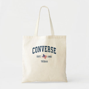 Tote Bag Converse Texas Tx État Vintage Usa Drapeau Athléti