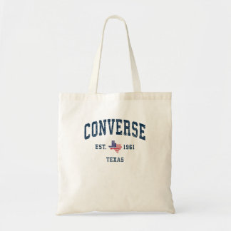 Tote Bag Converse Texas Tx État Vintage Usa Drapeau Athléti