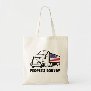 Tote Bag Convoi du peuple 2022 I Support Truckers American