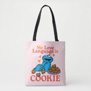 Tote Bag Cookie Monster   Citation de la Saint Valentin