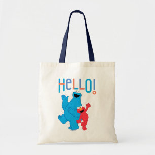 Tote Bag Cookie Monster et Elmo Bonjour !