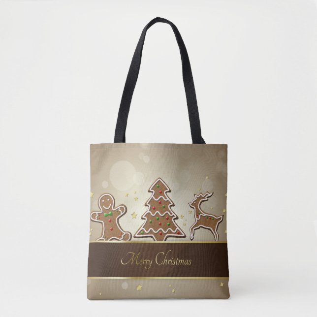 Tote Bag Cookies de pain d'épices (Devant)