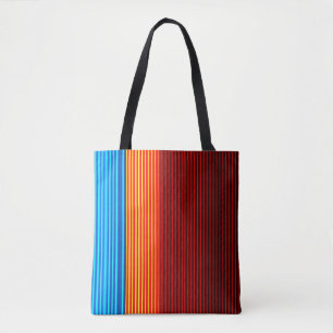 Tote Bag COOL Bleu Orange Jaune Rouge Noir Grilles