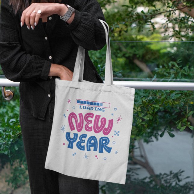 Tote Bag Cool Chargement de la nouvelle année (Créateur téléchargé)