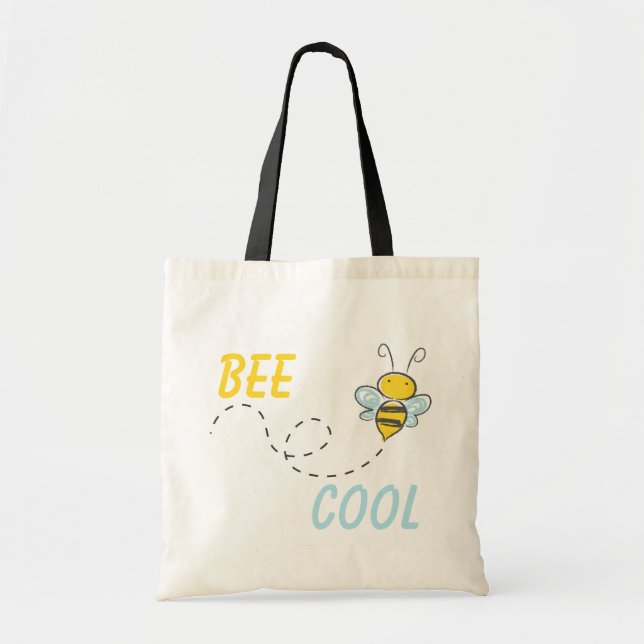 Tote Bag Cool d'abeilles personnalisé (Devant)