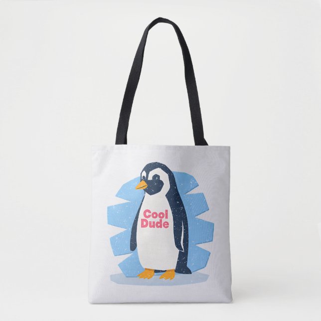 Tote Bag Cool Dude Penguin (Devant)