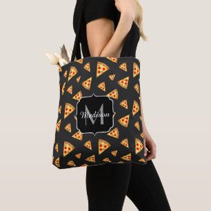 Tote Bag Cool et amusante pizza tranches motif Monogram
