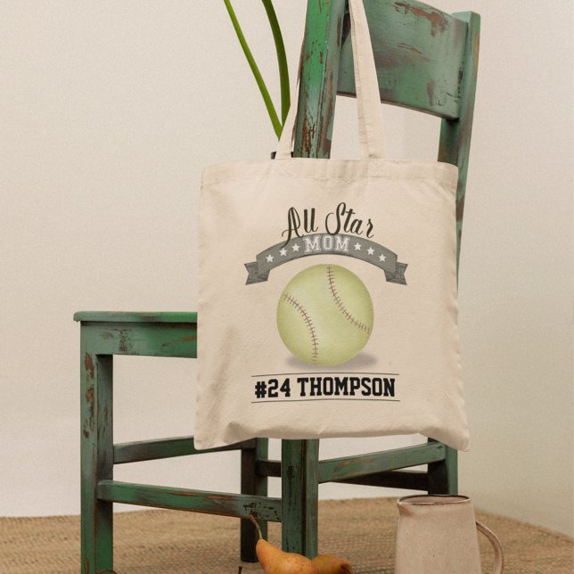 Tote Bag Cool Maman Personnalisé All Star Softball (Créateur téléchargé)