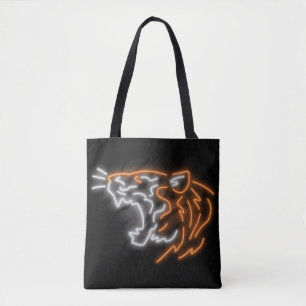 Tote Bag Cool Neon Tiger