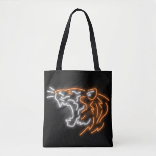 Tote Bag Cool Neon Tiger
