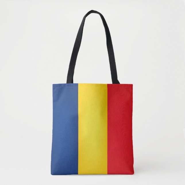Tote Bag Cool Roumanie Drapeau mode (Devant)