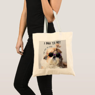 Tote Bag Cool Shih Tzu Pas amusant Lunettes de soleil migno
