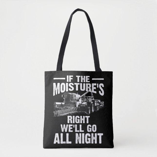 Tote Bag Cool si l'humidité juste fermier cadeau Funny Far (Devant)